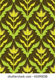 Damask seamless pattern. Vector.