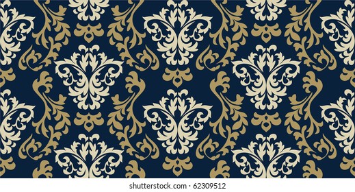 Damask seamless pattern. Vector