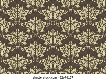 Damask seamless pattern. Vector