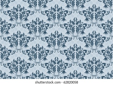 Damask seamless pattern. Vector