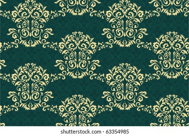 Damask seamless pattern. Vector