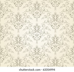 Damask seamless pattern. Vector