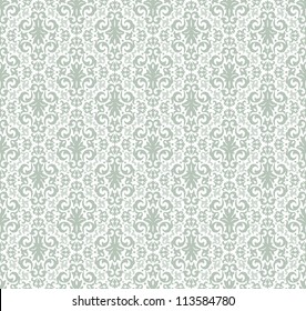 Damask seamless pattern vector for background design