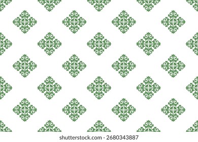 Damask seamless pattern seamless vector pattern, geometric pattern background  decorative pattern  wallpaper  art ornam ent  fabric  vintage.
