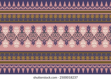 Damask seamless pattern vector,vintage,traditional,ethnic pattern, Turkish motifs, Great for fabric and textile, wrapping, clothing,carpet, Bandana, batik, and wallpaper
