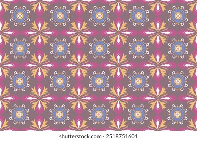 Damask seamless pattern vector,vintage,traditional,ethnic pattern, Turkish motifs, Great for fabric and textile, wrapping, clothing,carpet, Bandana, batik, and wallpaper