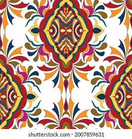 damask seamless print design pattern 