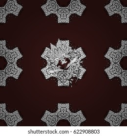 Damask seamless repeating pattern. 
