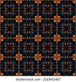 Damask Seamless Retro Pattern Background Botanic Garden Art