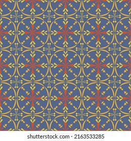Damask Seamless Retro Pattern Background Botanic Garden Art