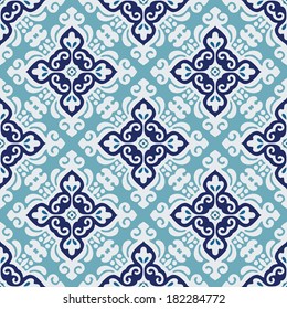 Damask seamless tiles  vector design