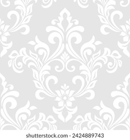 Damask seamless vector background. baroque style pattern. Graphic ornate pattern for wallpaper, fabric, packaging, wrapping. Damask flower ornament.