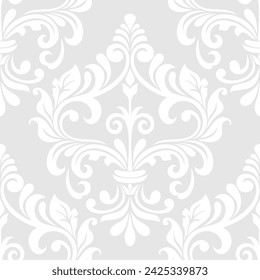 Damask seamless vector background. baroque style pattern. Graphic ornate pattern for wallpaper, fabric, packaging, wrapping. Damask flower ornament.