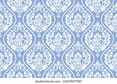 Damask seamless vector background. baroque style pattern. Graphic ornate pattern for wallpaper, fabric, packaging, wrapping. Damask flower ornament.