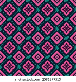 Damask seamless vector background. baroque style pattern.