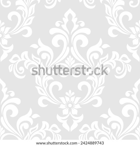 Damask seamless vector background. baroque style pattern. Graphic ornate pattern for wallpaper, fabric, packaging, wrapping. Damask flower ornament.