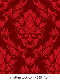 Damask seamless vector background.  For easy making seamless pattern just drag all group into swatches bar, and use it for filling any contours.