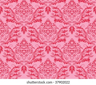 Damask seamless vector background.  For easy making seamless pattern just drag all group into swatches bar, and use it for filling any contours.