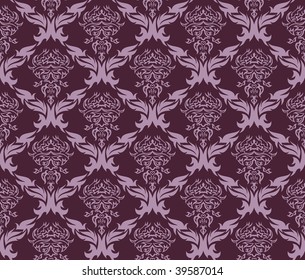 Damask seamless vector background.  For easy making seamless pattern just drag all group into swatches bar, and use it for filling any contours.