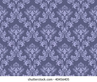 Damask seamless vector background.  For easy making seamless pattern just drag all group into swatches bar, and use it for filling any contours.