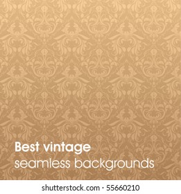 Damask seamless vector background. For easy making seamless pattern.