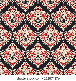 damask seamless vector floral design
