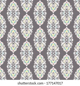 Damask seamless vector pattern