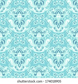 Damask seamless vector pattern abstract