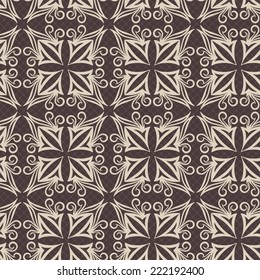 Damask seamless vector pattern. Vector abstract background