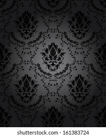 Damask seamless vector pattern.  For easy making seamless pattern just drag all group into swatches bar, and use it for filling any contours.
