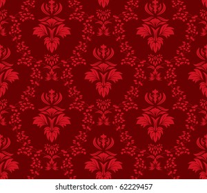 Damask seamless vector pattern.  For easy making seamless pattern just drag all group into swatches bar, and use it for filling any contours.