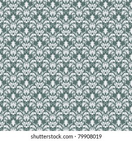Damask seamless vector pattern.  For easy making seamless pattern just drag all group into swatches bar, and use it for filling any contours.