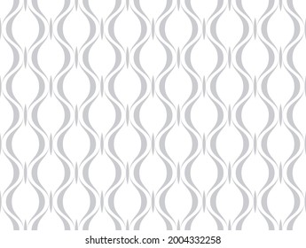 Damask seamless vector pattern. Royal wallpaper. White and gray ornament with royal lily.