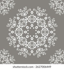 Damask Silk Fabric Design Tribal Ethnic Patternfolk Embroidery, Aztec Ornament Print. Design for Carpet, Wallpaper, Clothing, Wrapping, Fabric