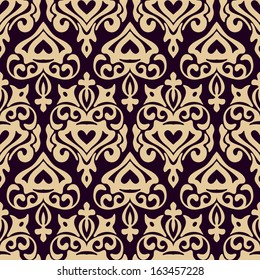 Damask vector background seamless pattern