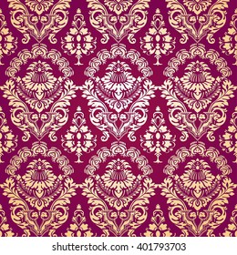 Damask Vector Luxury Baroque Pattern Silk Brocade