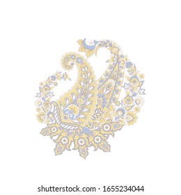 Damask Vector Paisley isolated ornament