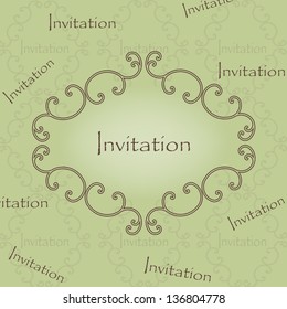 Damask vector pattern. Perfect for wrapping paper or invitation in abstract damask style. Ornate background. Vintage swatch.