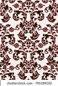Damask vector seamless pattern