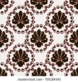 Damask vector seamless pattern