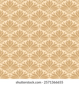 Damask vector seamless pattern for Decorative Art.