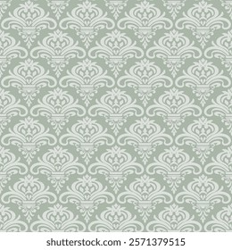 Damask vector seamless pattern for Decorative Art.