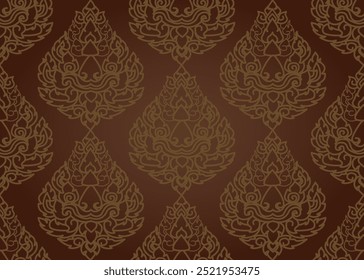 Damask vector seamless pattern elements. Elegant ornament, old style, antique, royal seamless texture for wallpaper, textiles, wrapping.