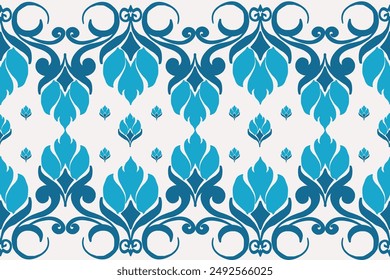 Damask vector seamless pattern. Vintage, paisley elements. Traditional, Turkish motifs. Great for fabric and textile, wallpaper.