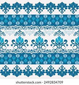 Damask vector seamless pattern. Vintage, paisley elements. Traditional, Turkish motifs. Great for fabric and textile, wallpaper.