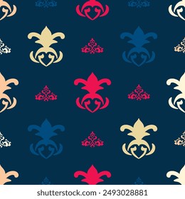 Damask vector seamless pattern. Vintage, paisley elements. Traditional, Turkish motifs. Great for fabric and textile, wallpaper.