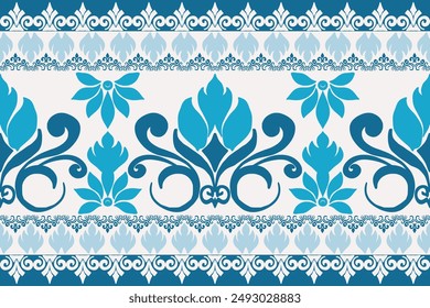 Damask vector seamless pattern. Vintage, paisley elements. Traditional, Turkish motifs. Great for fabric and textile, wallpaper.