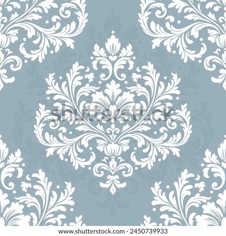 Damask vector seamless pattern. Vintage, paisley elements. Traditional, Turkish motifs. Great for fabric and textile, wallpaper, packaging or any desired idea.