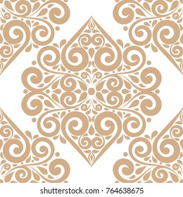 Damask vector seamless pattern, wallpaper. Elegant classic texture. Luxury ornament. Royal, Victorian, Baroque elements. Great for fabric and textile, wallpaper, or any desired idea.