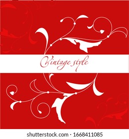 Damask vector style. Perfect for invitations and ornate backgrounds. Wedding card or invitation with abstract damask background. Abstract greeting card.